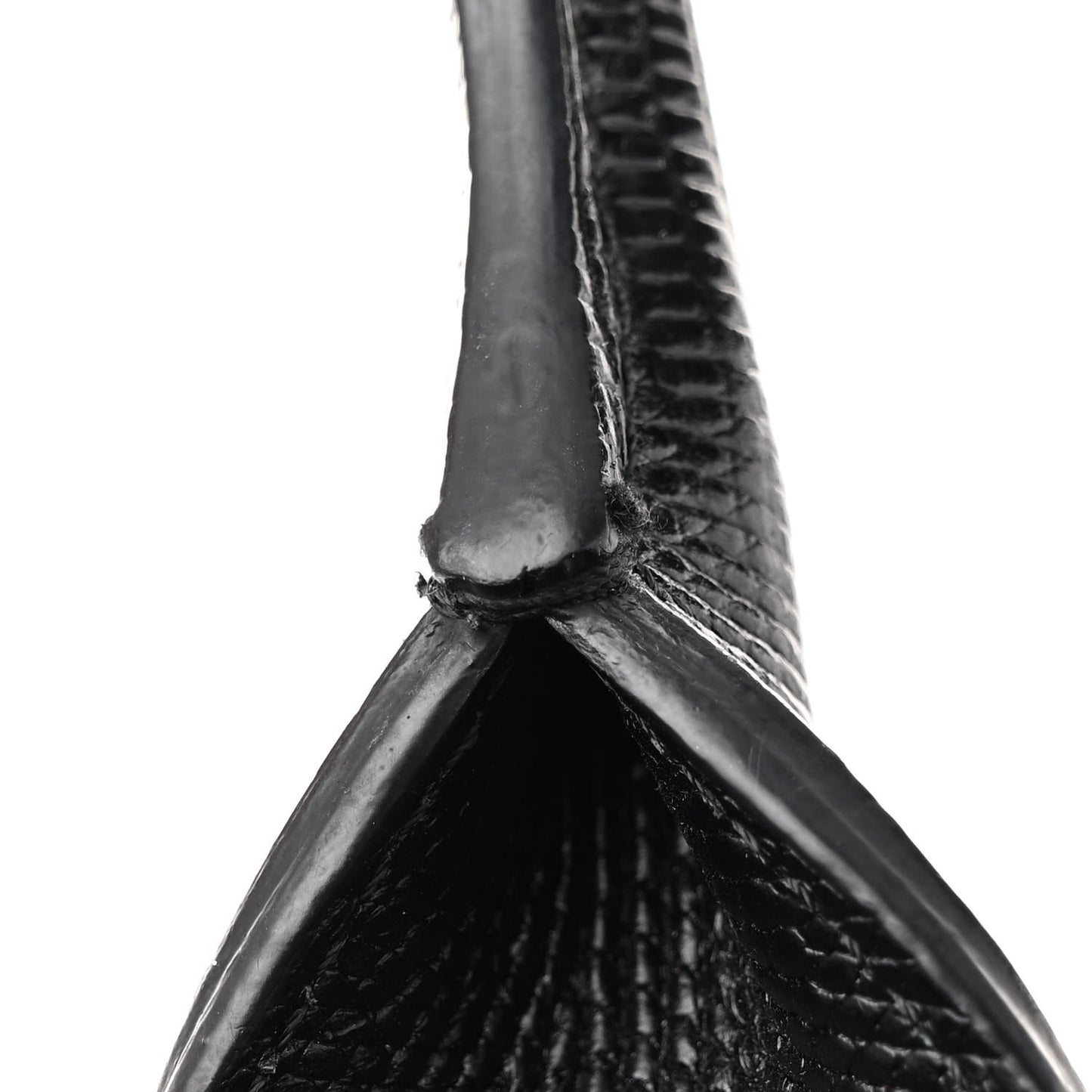 Nappa Lizard Embossed Medium Easy Tote Black