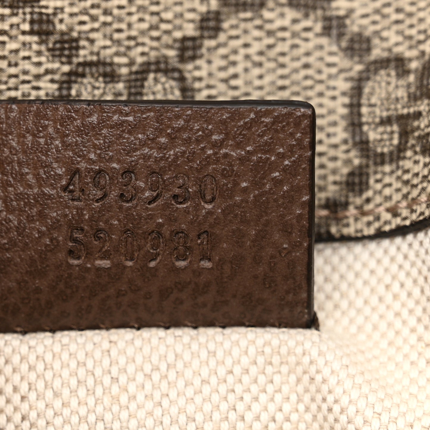 GG Supreme Monogram Neo Vintage Web Belt Bag Brown