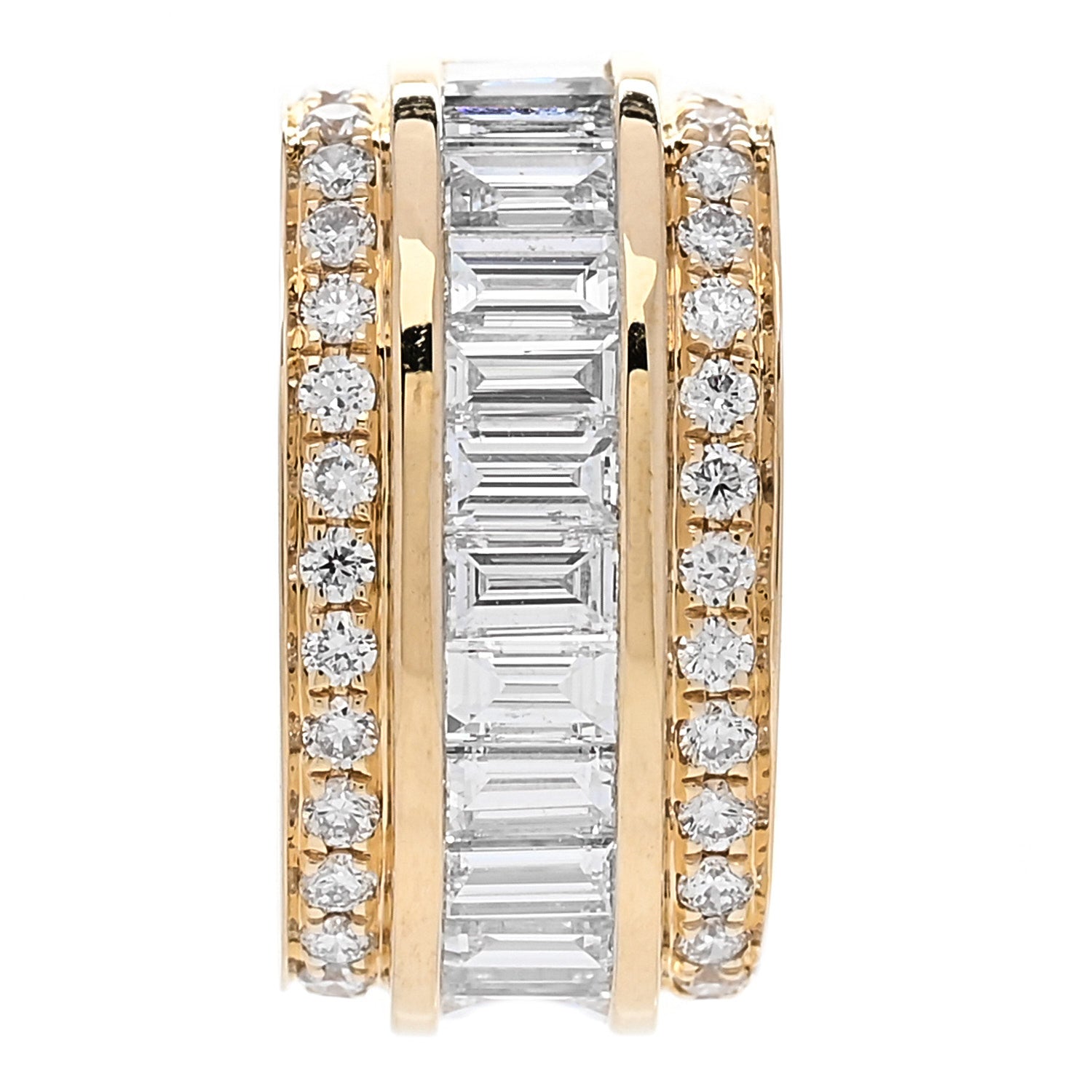Anita Ko 18K Yellow Gold Diamond Stacked Ear Cuff Earring 1 of 3