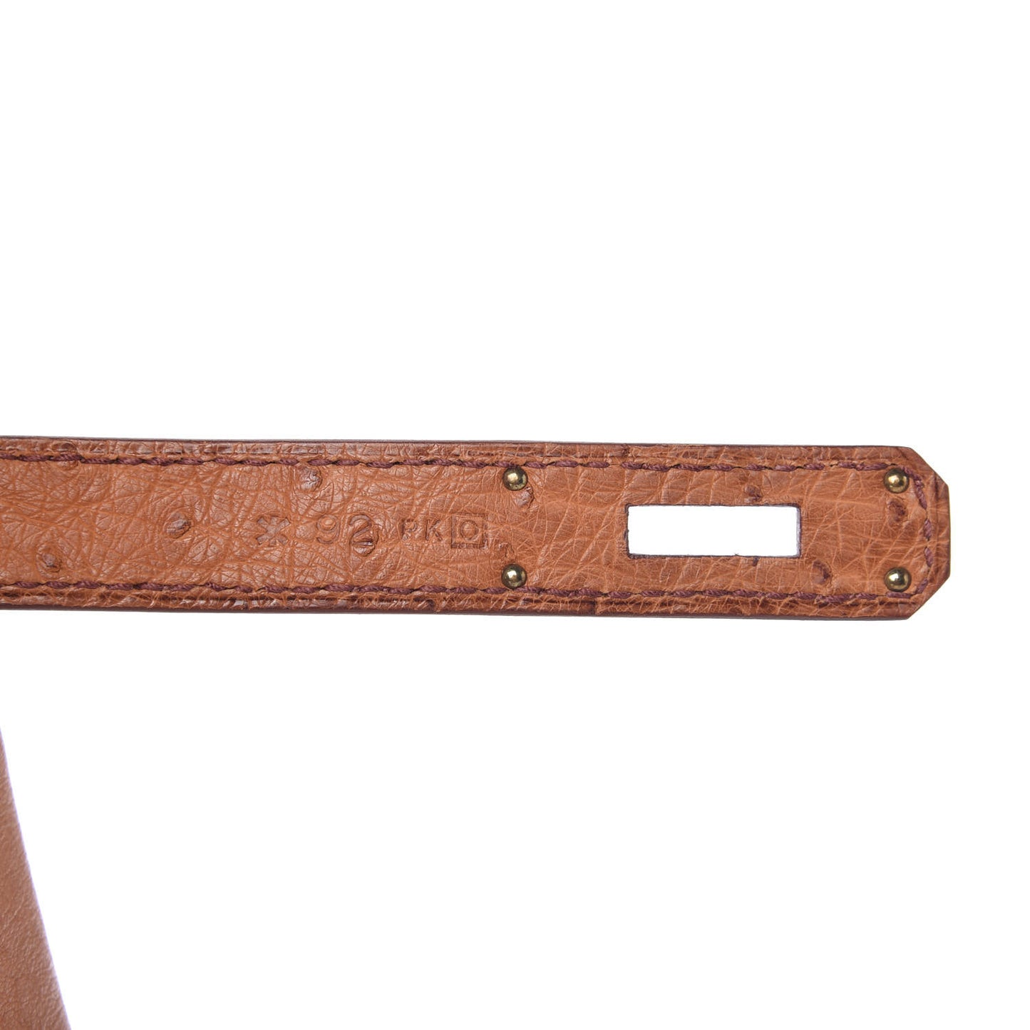 Ostrich Birkin 30 Cognac