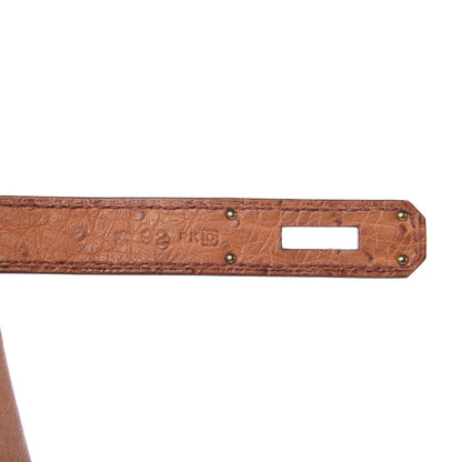 Hermes Ostrich Birkin 30 Cognac 9 of 11