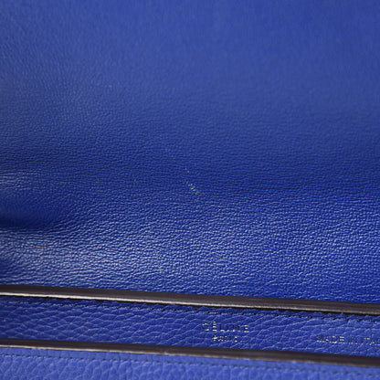 Celine Drummed Calfskin Suede Small Trapeze Indigo 14 of 24