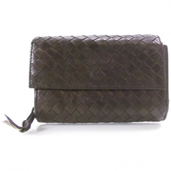 Bottega Veneta Nappa Intrecciato Compact Wallet Ebano 1 of 6