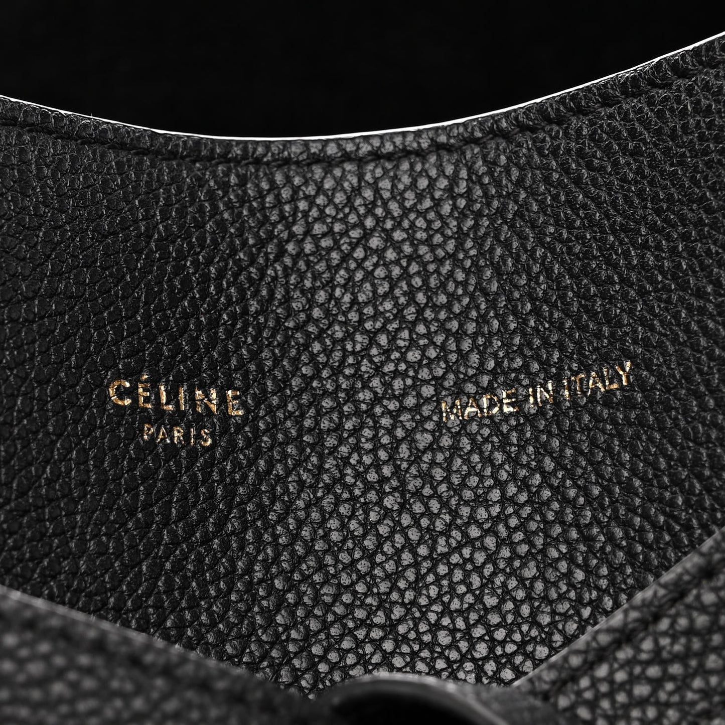 Soft Grained Calfskin Small Belt Cabas Phantom Black