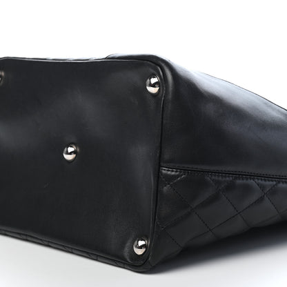 Chanel Calfskin Quilted Large Cambon Tote Black White 16 of 20
