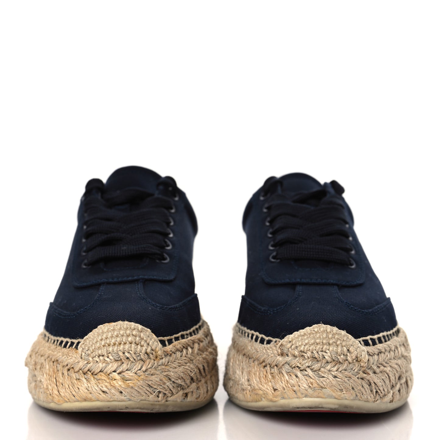 Toile Calfskin Espasneak Flat Sneaker 37 Obscur