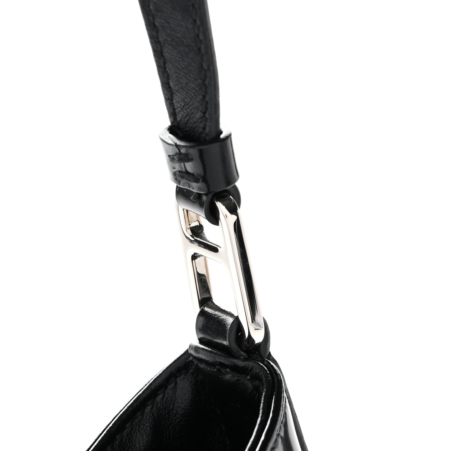 Prada Spazzolato Cleo Shoulder Bag Black 11 of 11