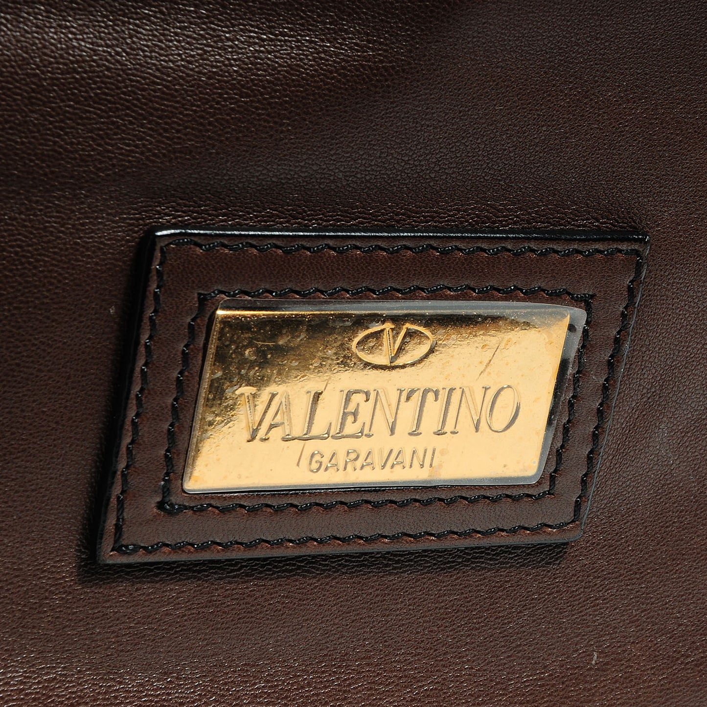Nappa Leather Rose Vertigo Tote Brown