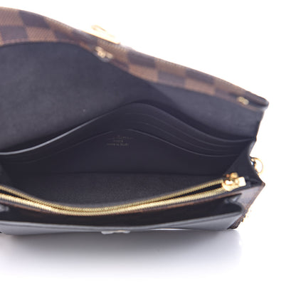 Louis Vuitton Damier Ebene Vavin Chain Wallet Black 5 of 8