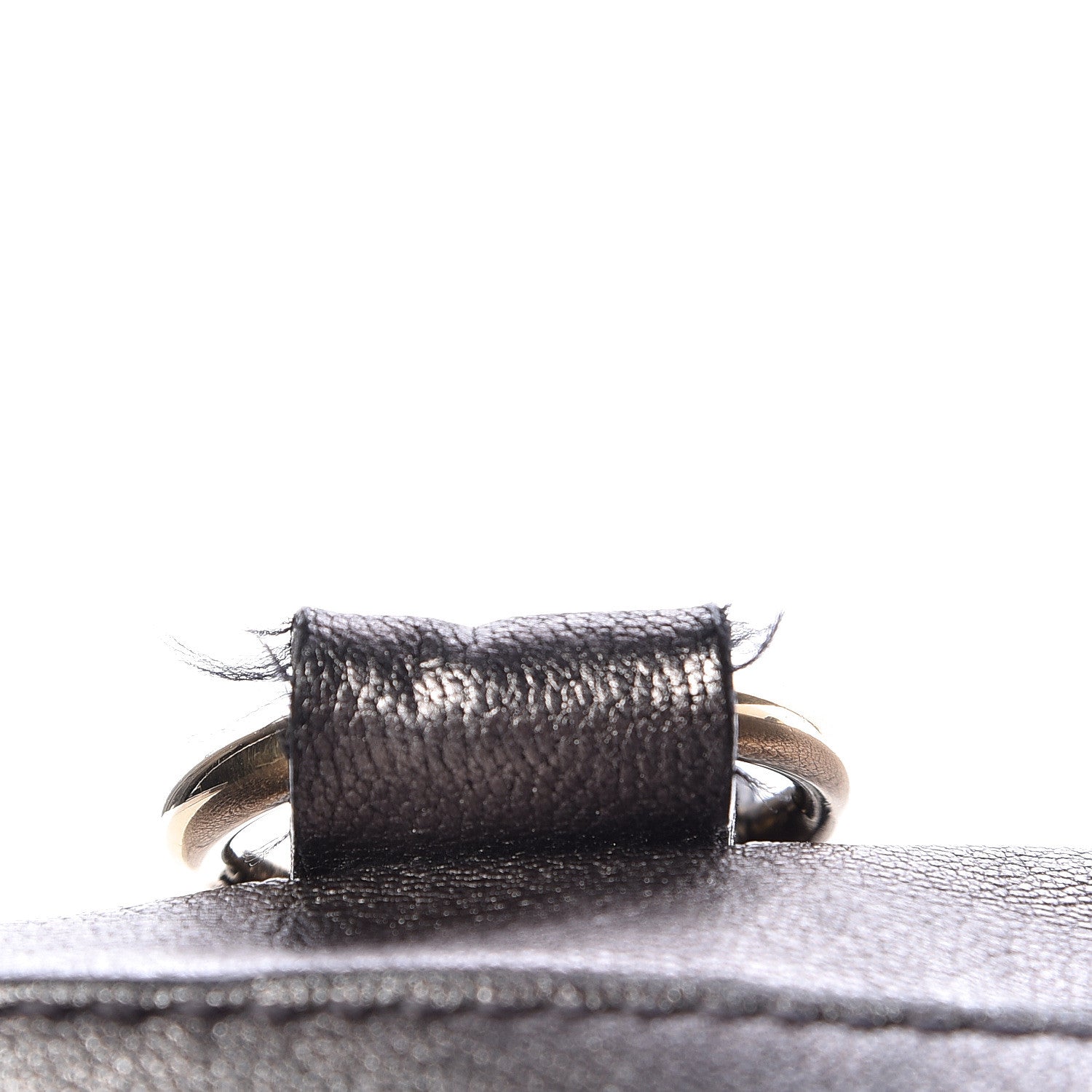 Saint Laurent Metallic Calfskin Oversized Muse Gunmetal 8 of 26