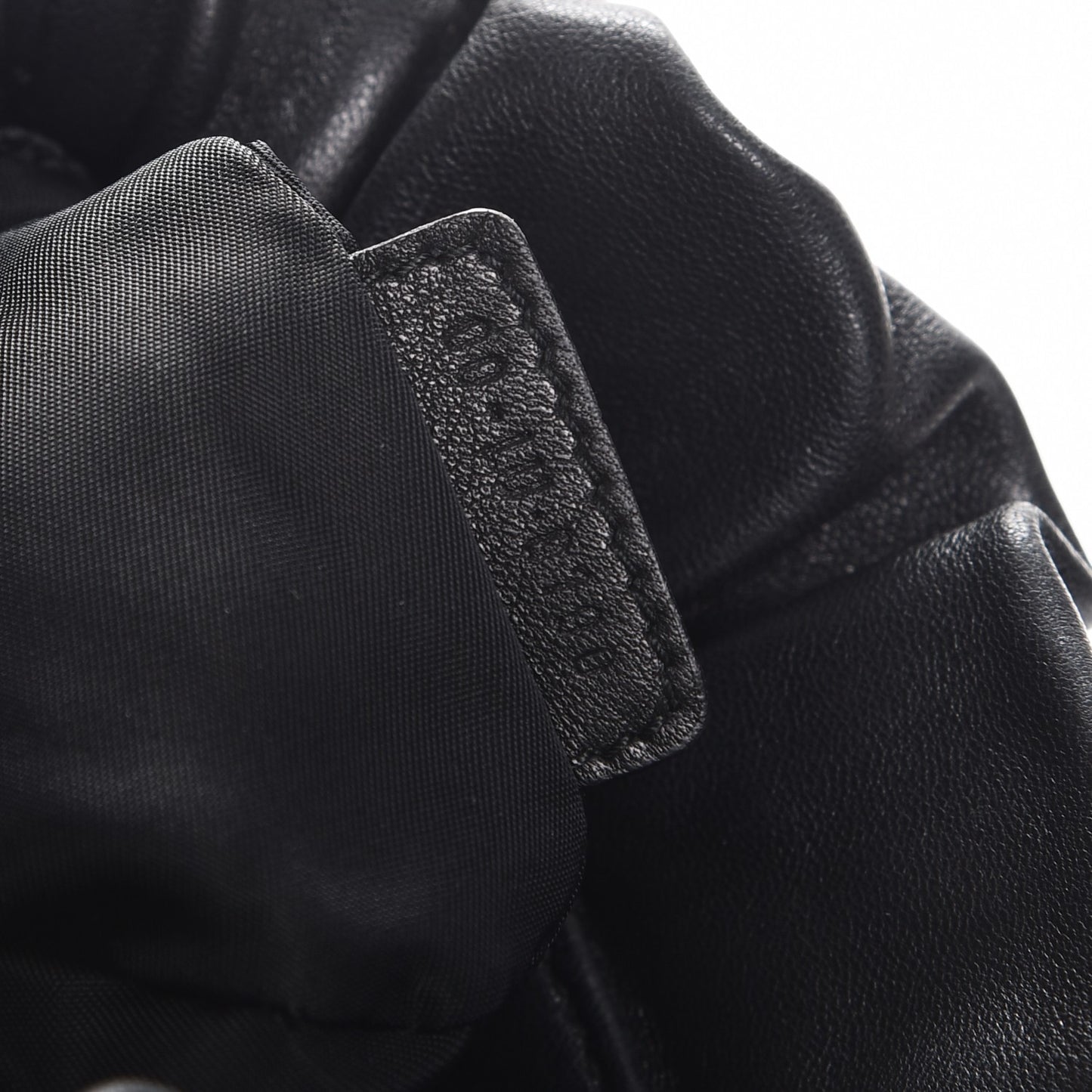 Gaufre Lambskin Cannage Delices Mini Bag Black
