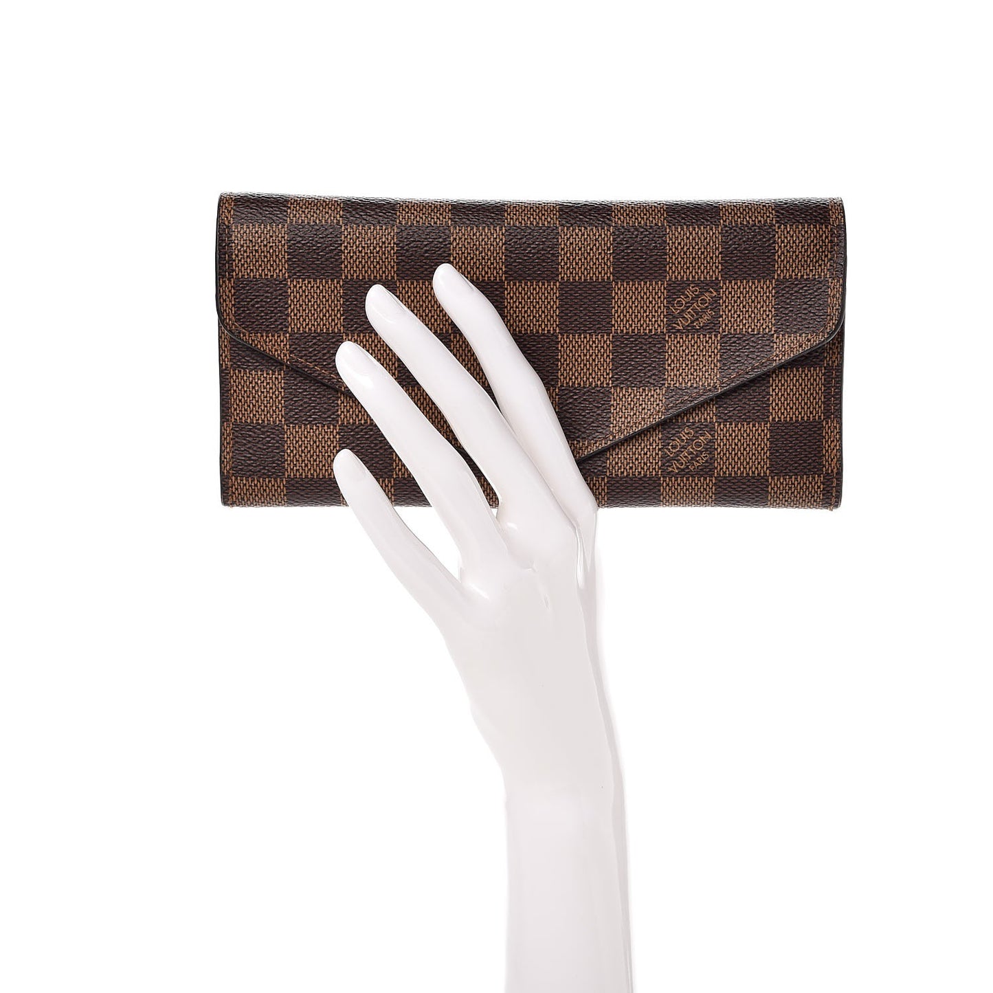 Damier Ebene Josephine Wallet Red