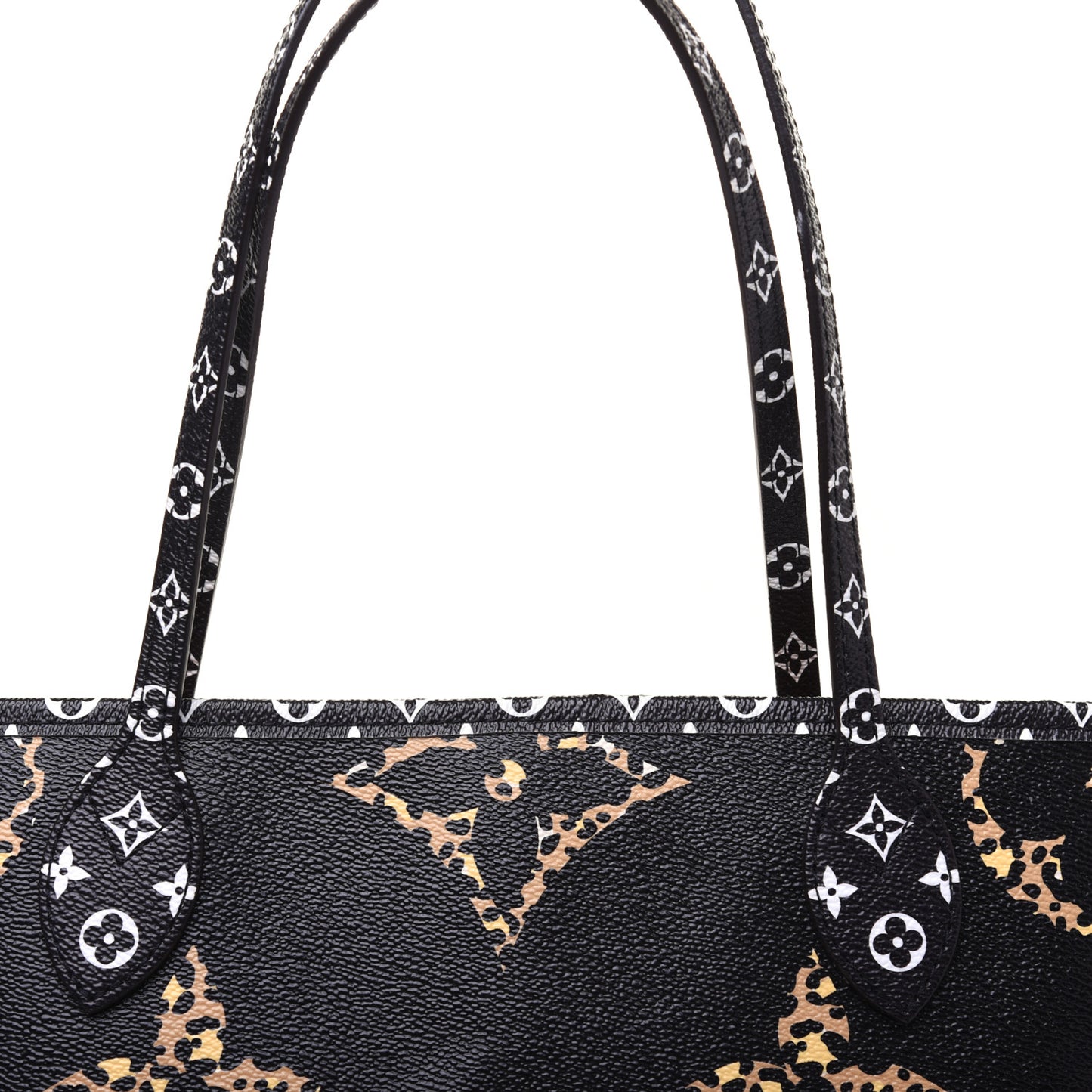 Monogram Giant Jungle Neverfull MM Black