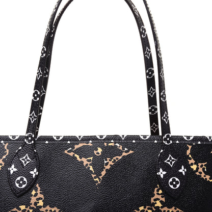 Louis Vuitton Monogram Giant Jungle Neverfull MM Black 13 of 14