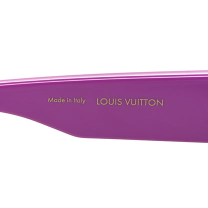 Louis Vuitton Acetate Swarovski Crystal Cyclone Sunglasses Z1641W Purple 5 of 7