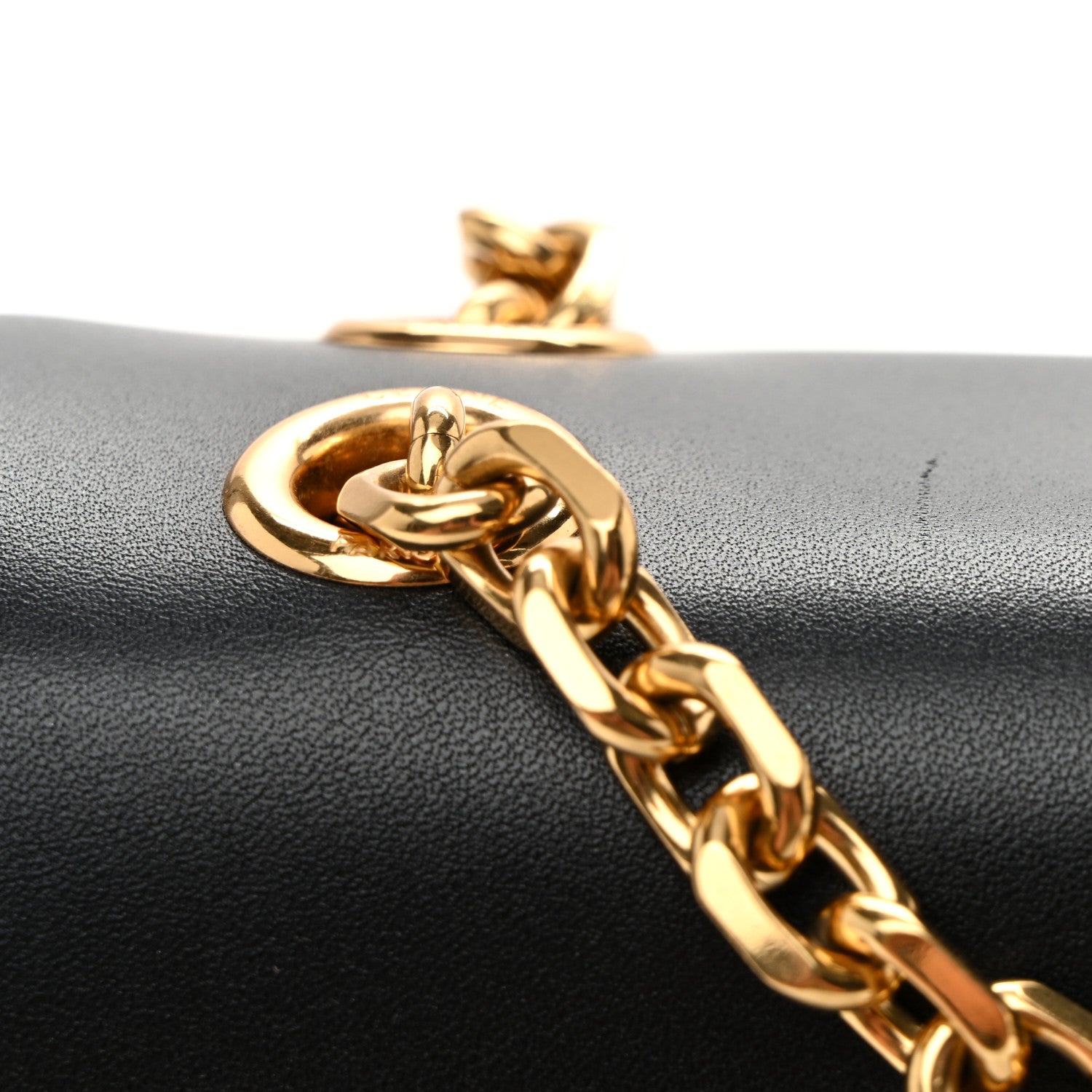 Celine Shiny Calfskin Small C Bag Black 10 of 10