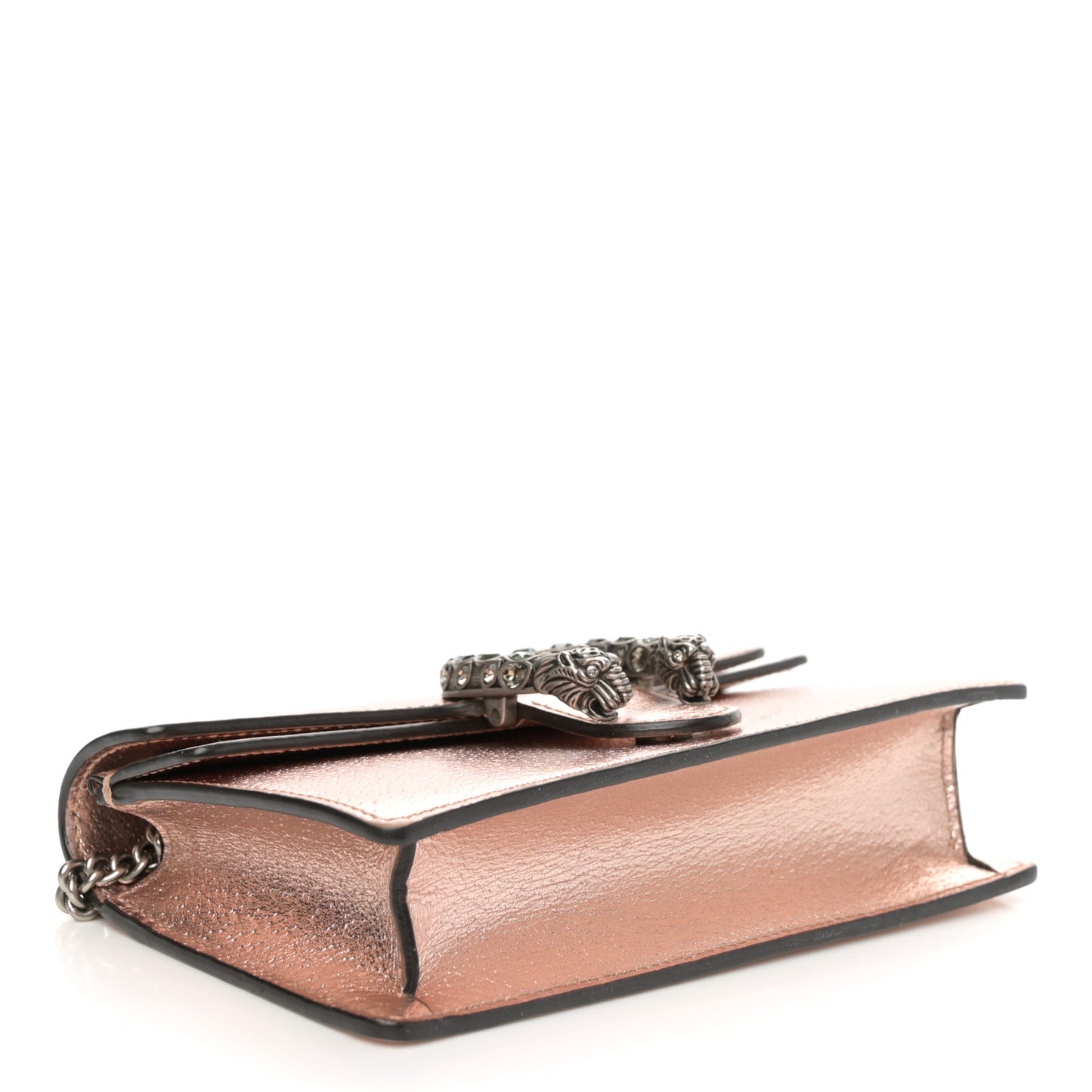 Metallic Calfskin Super Mini Dionysus Shoulder Bag Rose Gold