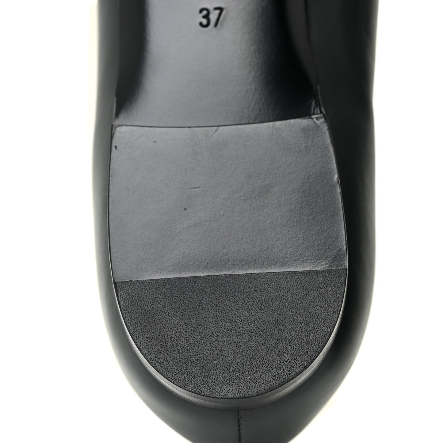 Lambskin Grosgrain Camellia Ballerina Flats 37 Black