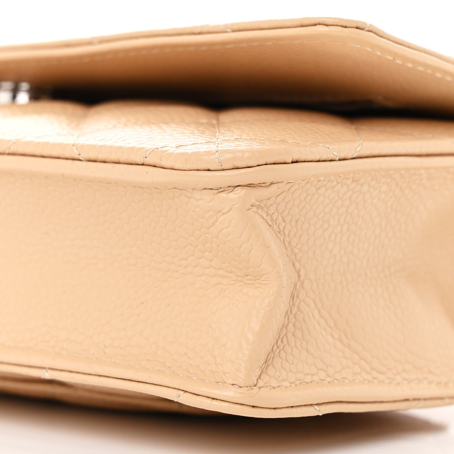 Chanel Caviar Quilted Wallet on Chain WOC Beige 10 of 10