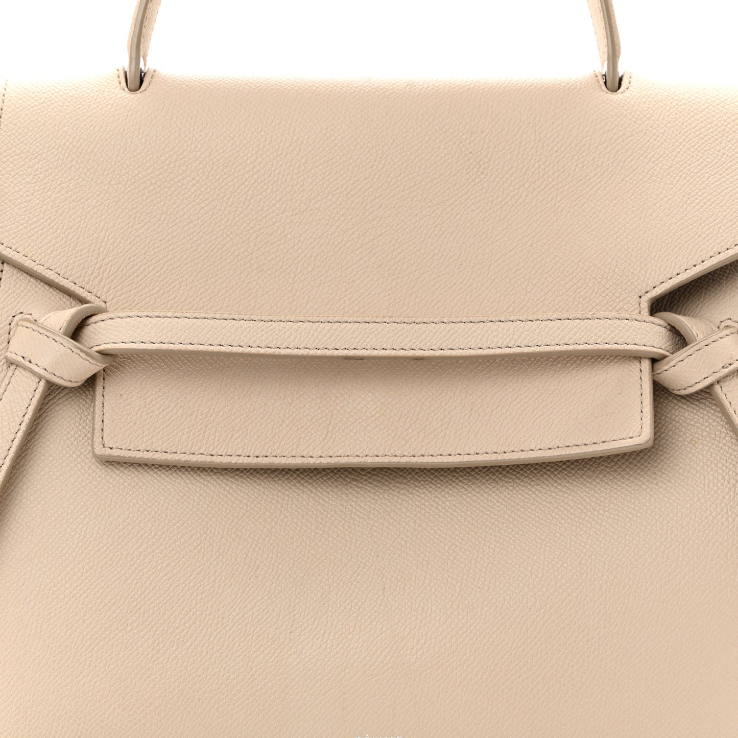 Grained Calfskin Mini Belt Bag Light Taupe