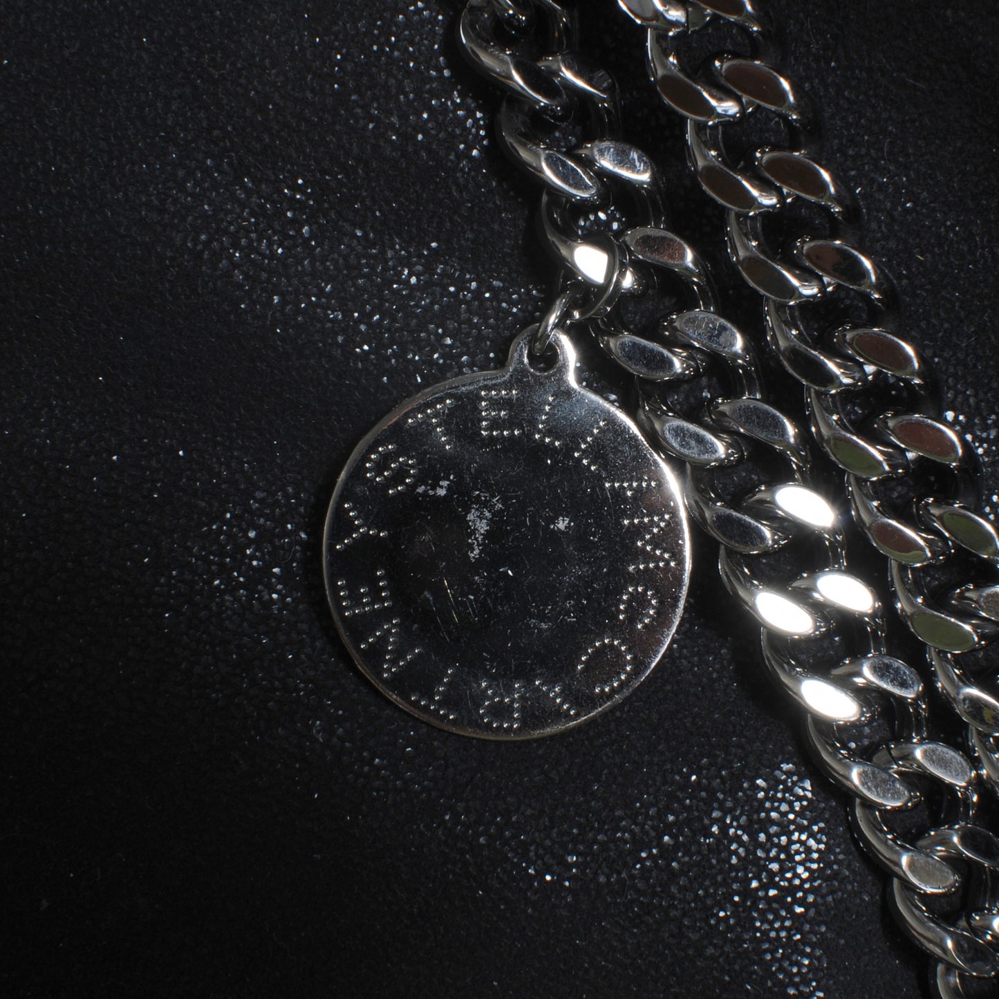 Faux Leather Large Falabella Tote Black