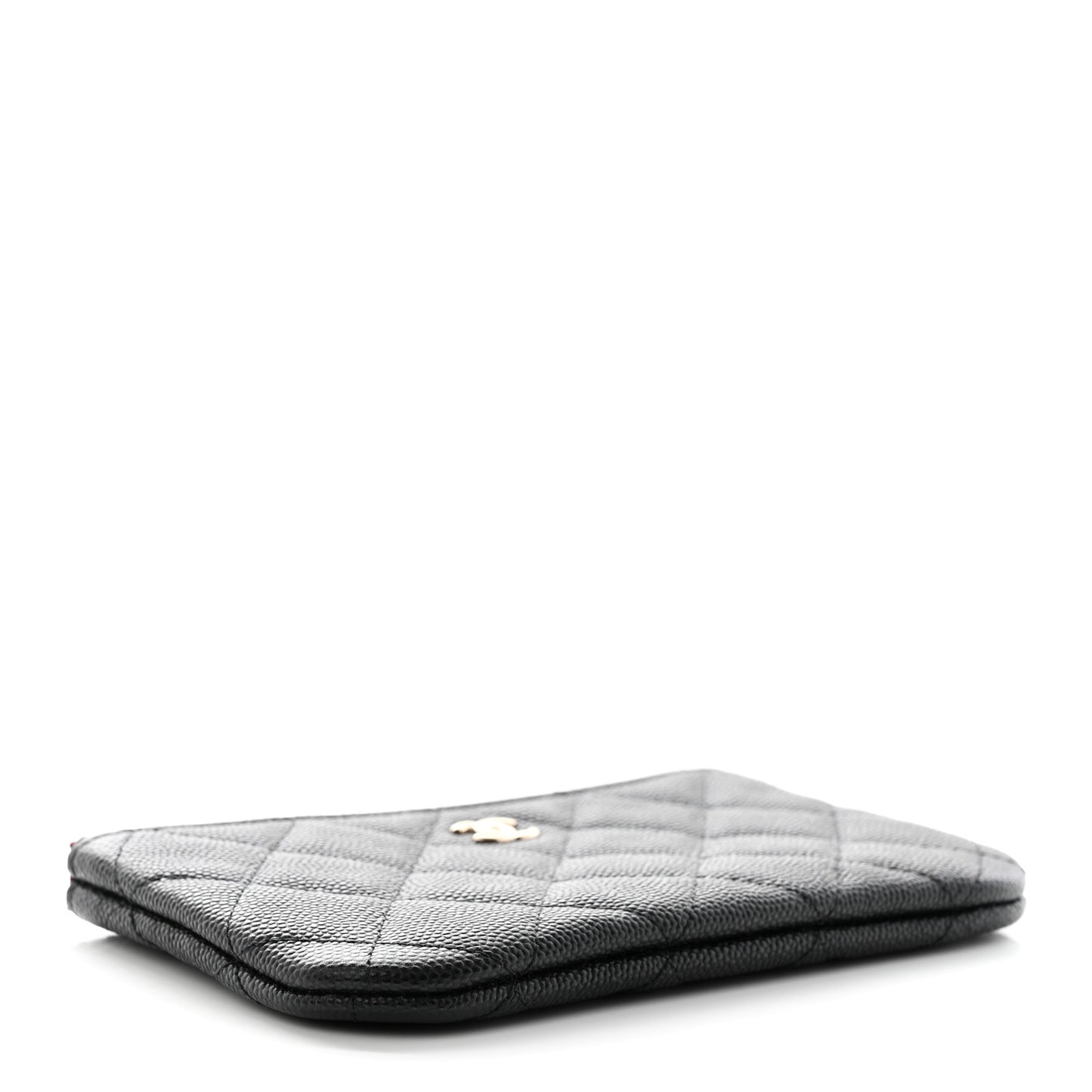 Caviar Quilted Small Pouch Black