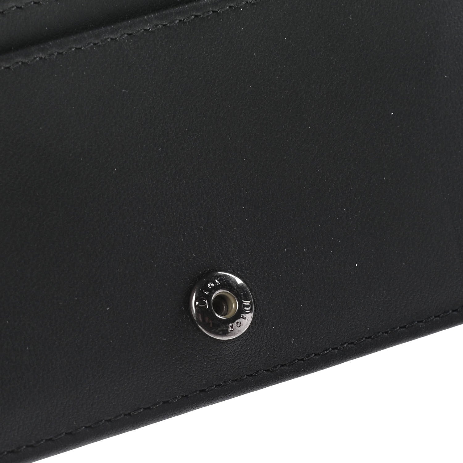 Christian Dior Ultra Matte Calfskin Small Lady Dior Flap Card Holder Black 12 of 13