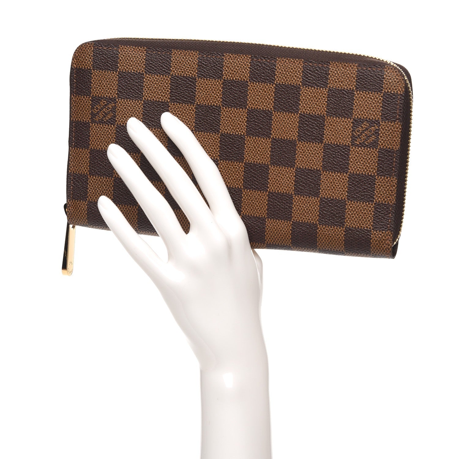 Louis Vuitton Damier Ebene Zippy Organizer Wallet 2 of 8