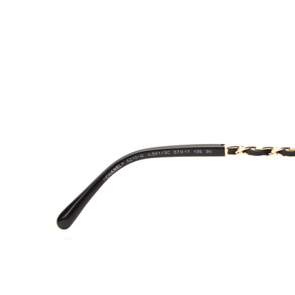 Chanel Lambskin Square Chain Sunglasses 5210-Q Black 6 of 7