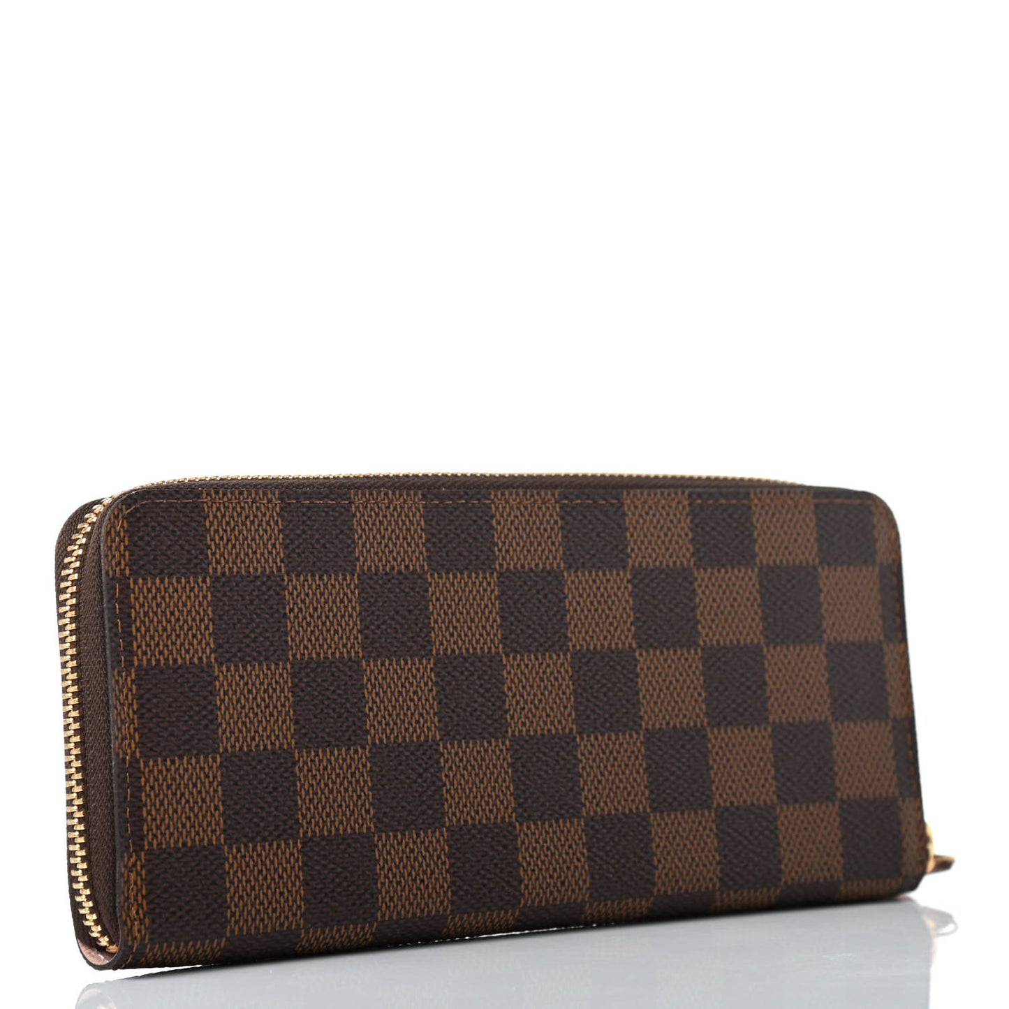 Damier Ebene Clemence Wallet Rose Ballerine