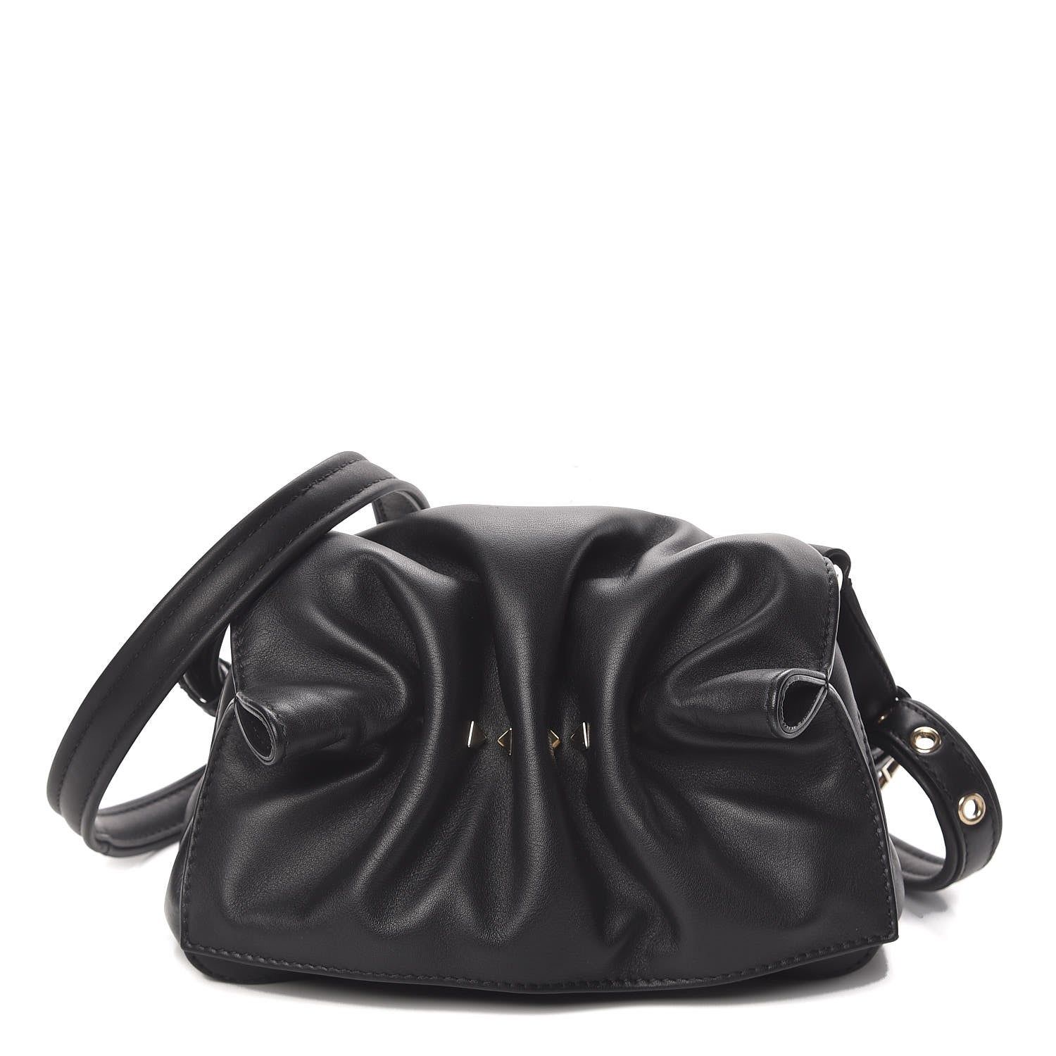 Valentino Garavani Smooth Calfskin Mini Bloomy Crossbody Bag Black 1 of 14