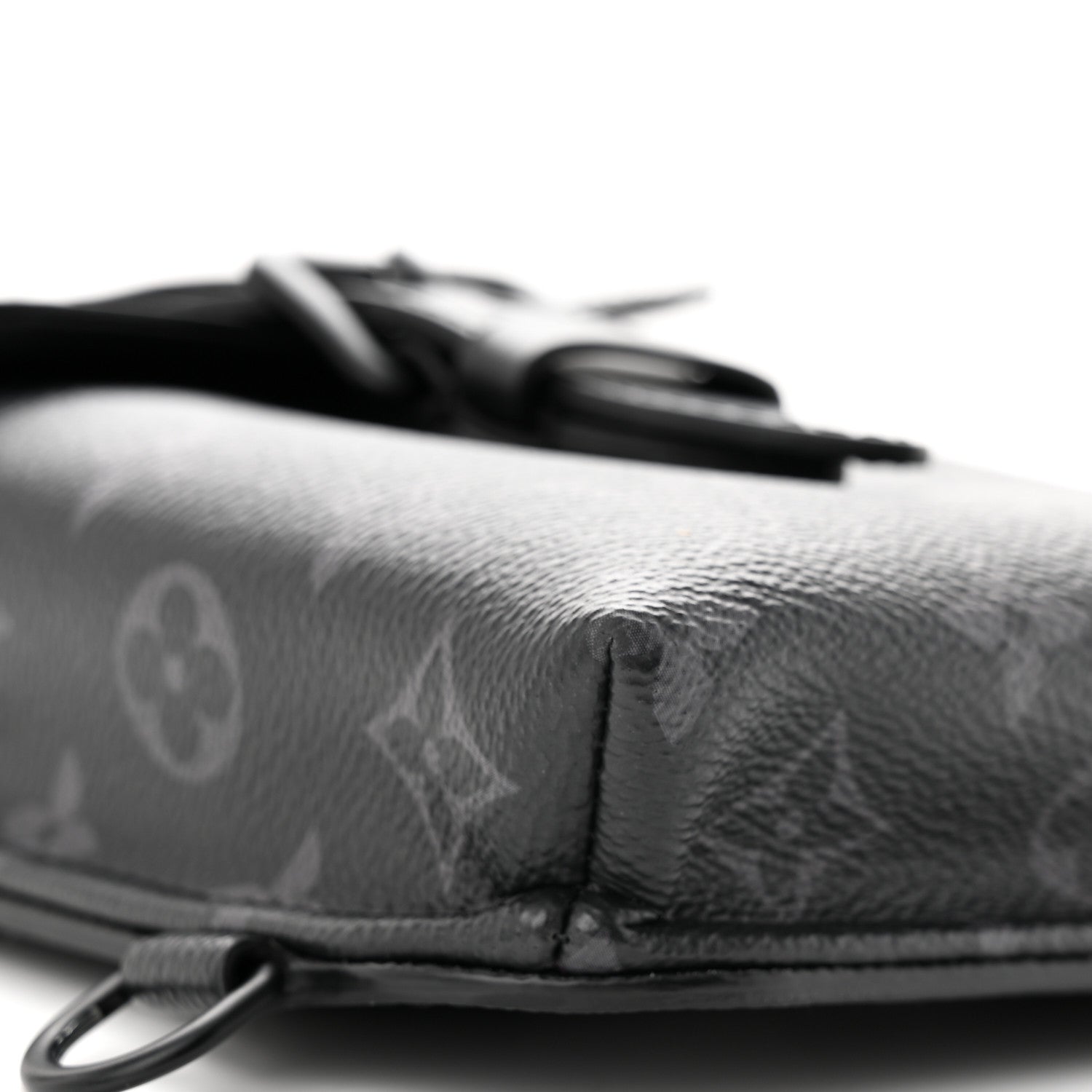 Louis Vuitton Monogram Eclipse Saumur Slingbag Black 8 of 11