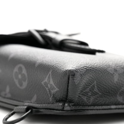 Louis Vuitton Monogram Eclipse Saumur Slingbag Black 8 of 11