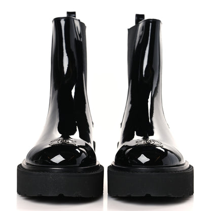 Chanel Patent Cap Toe Short Boots 38 Black 2 of 9