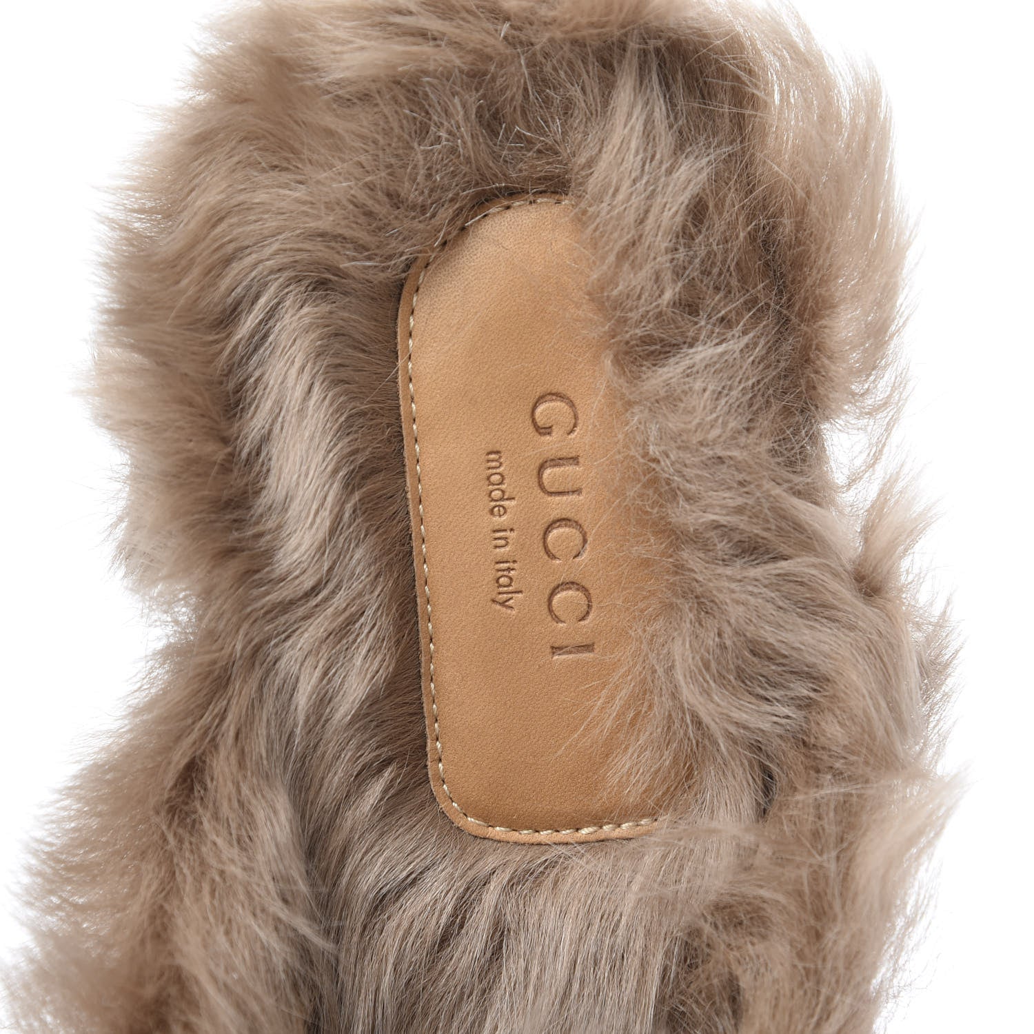 Gucci Velvet Fur Womens Princetown Slippers 39 Hibiscus Red 7 of 8