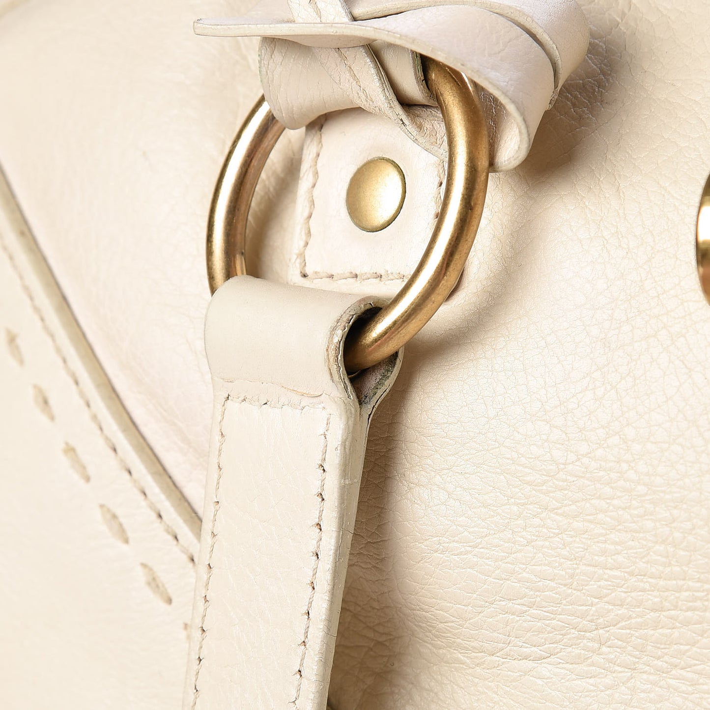 Calfskin Oversized Muse Ivory
