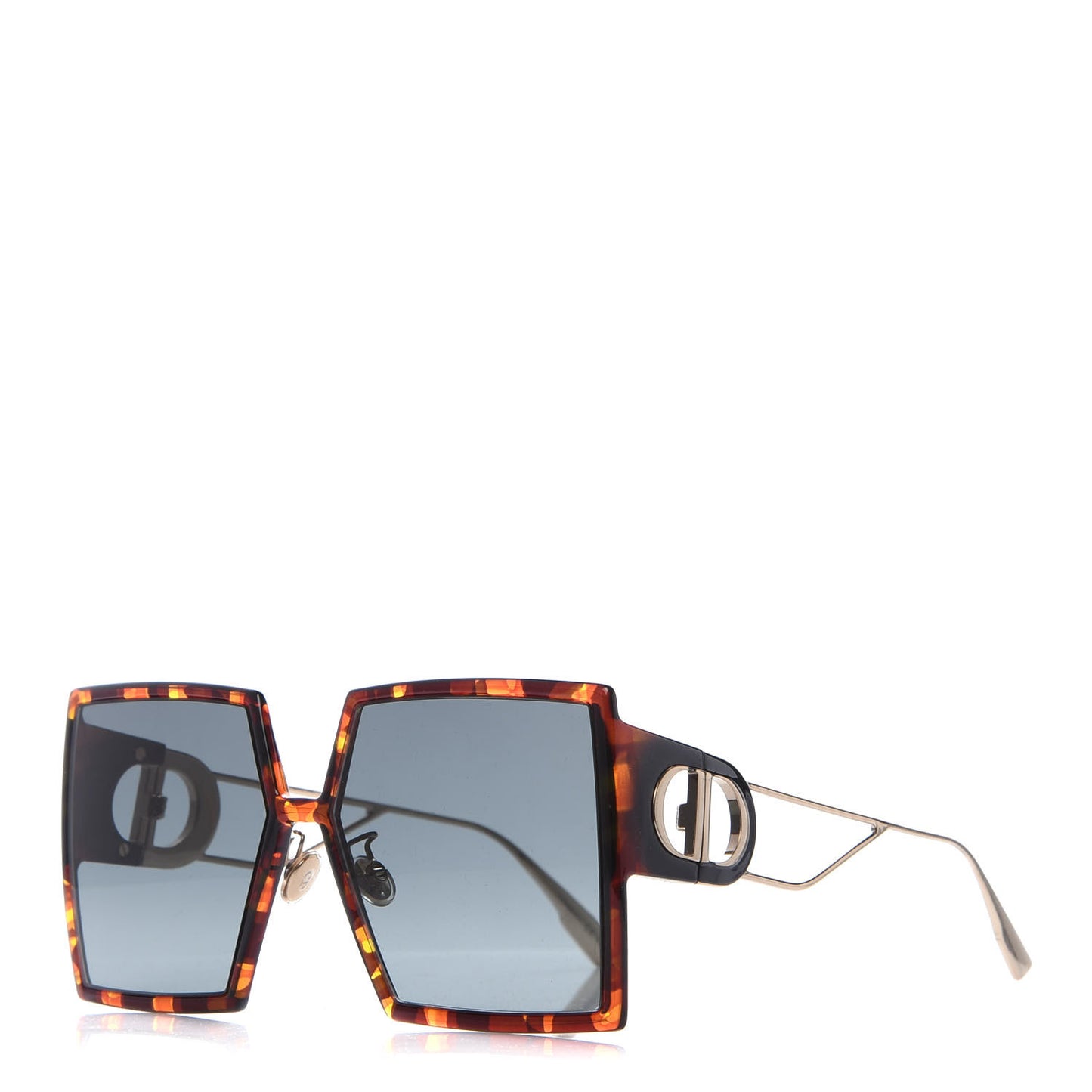 Acetate Square 30 Montaigne Sunglasses Tortoise