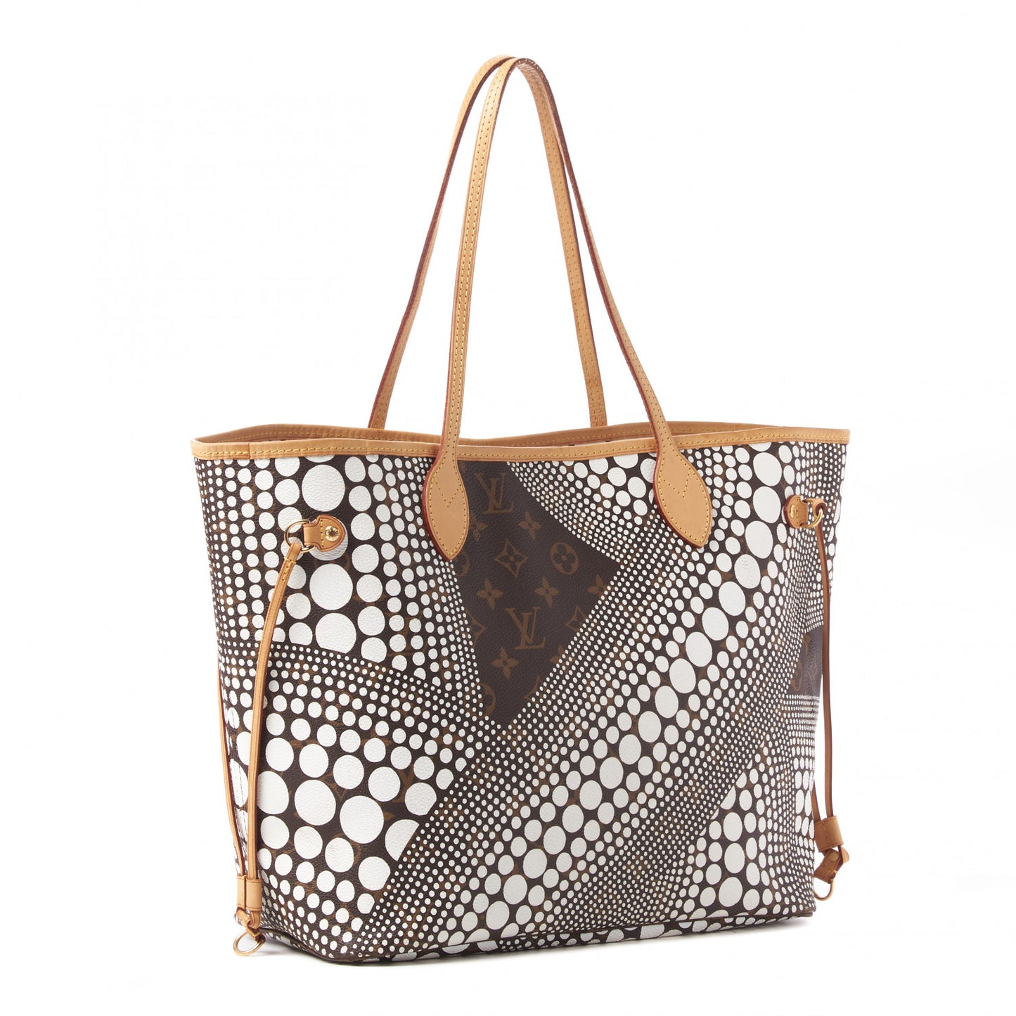 Monogram Kusama Waves Neverfull MM White