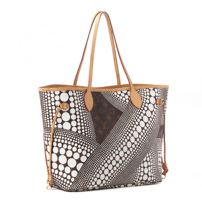 Louis Vuitton Monogram Kusama Waves Neverfull MM White 3 of 9