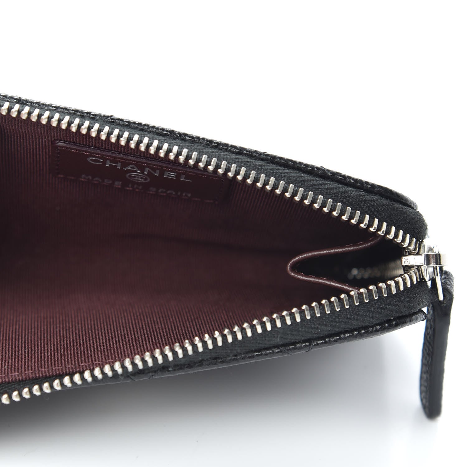 Chanel Caviar Quilted Zipped Key Holder Case Black 5 of 8