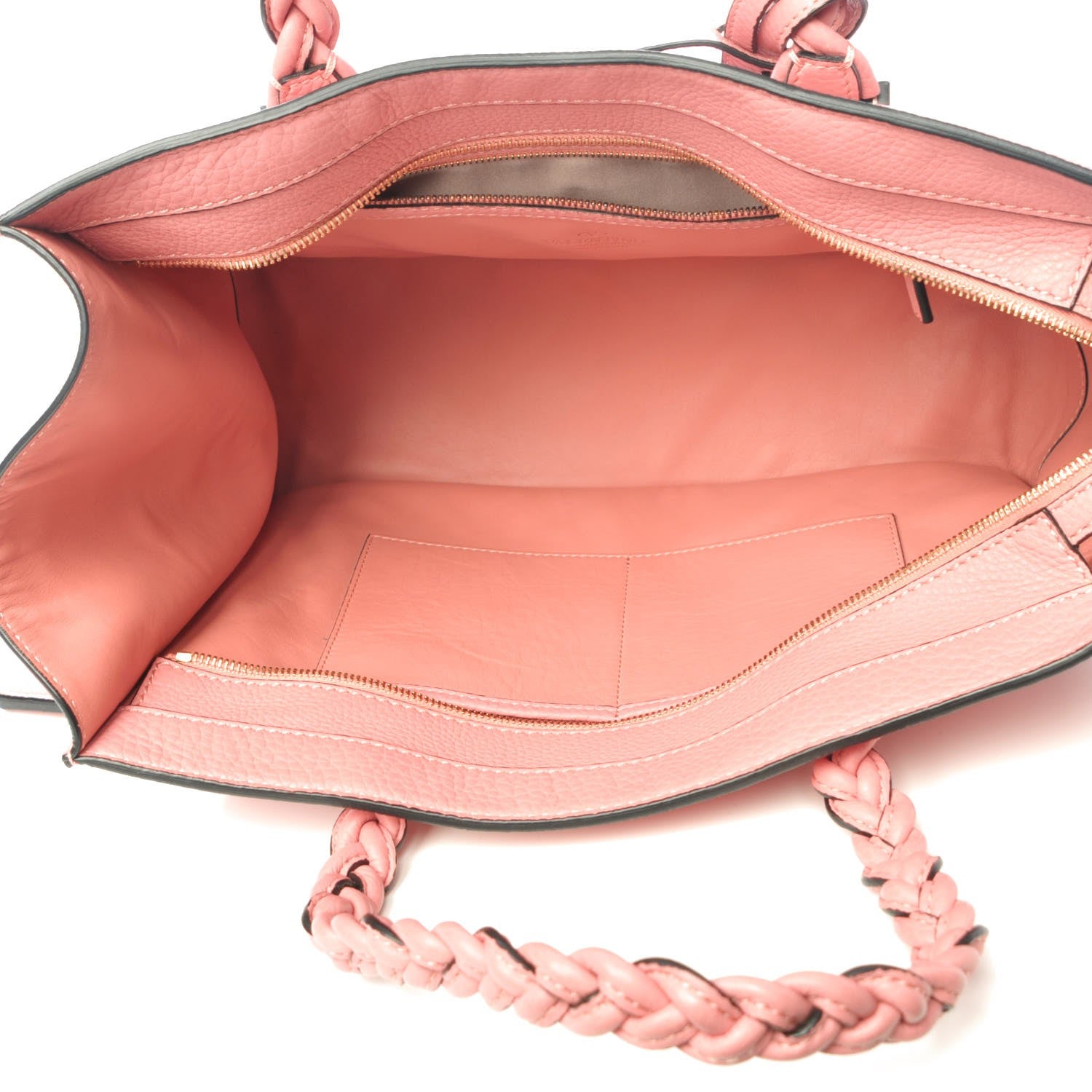 Valentino Garavani Grained Calfskin Small To Be Cool Tote Peau D'Abricot 6 of 8