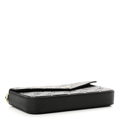 Louis Vuitton Empreinte Pochette Felicie Chain Wallet Black 5 of 10