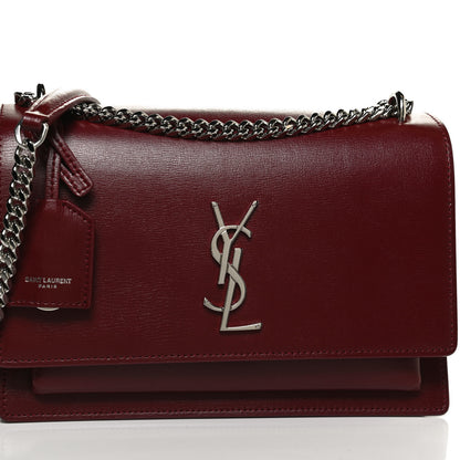Saint Laurent Calfskin Medium Monogram Sunset Pallisandre 10 of 12