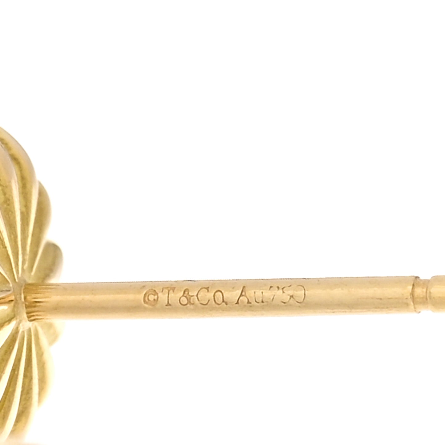 18K Yellow Gold Pearl Schlumberger Acorn Earrings