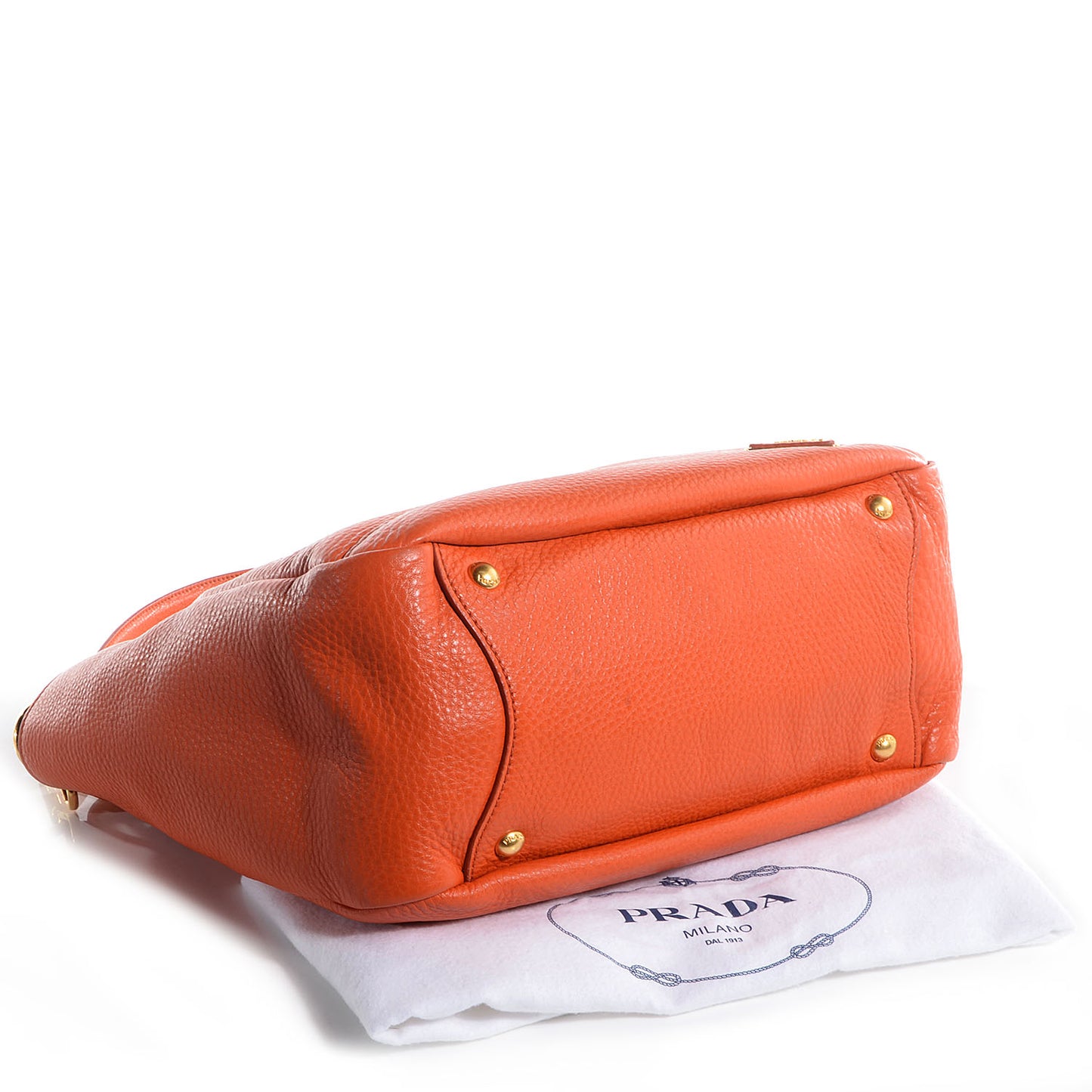 Vitello Daino Double Pocket Hobo Papaya