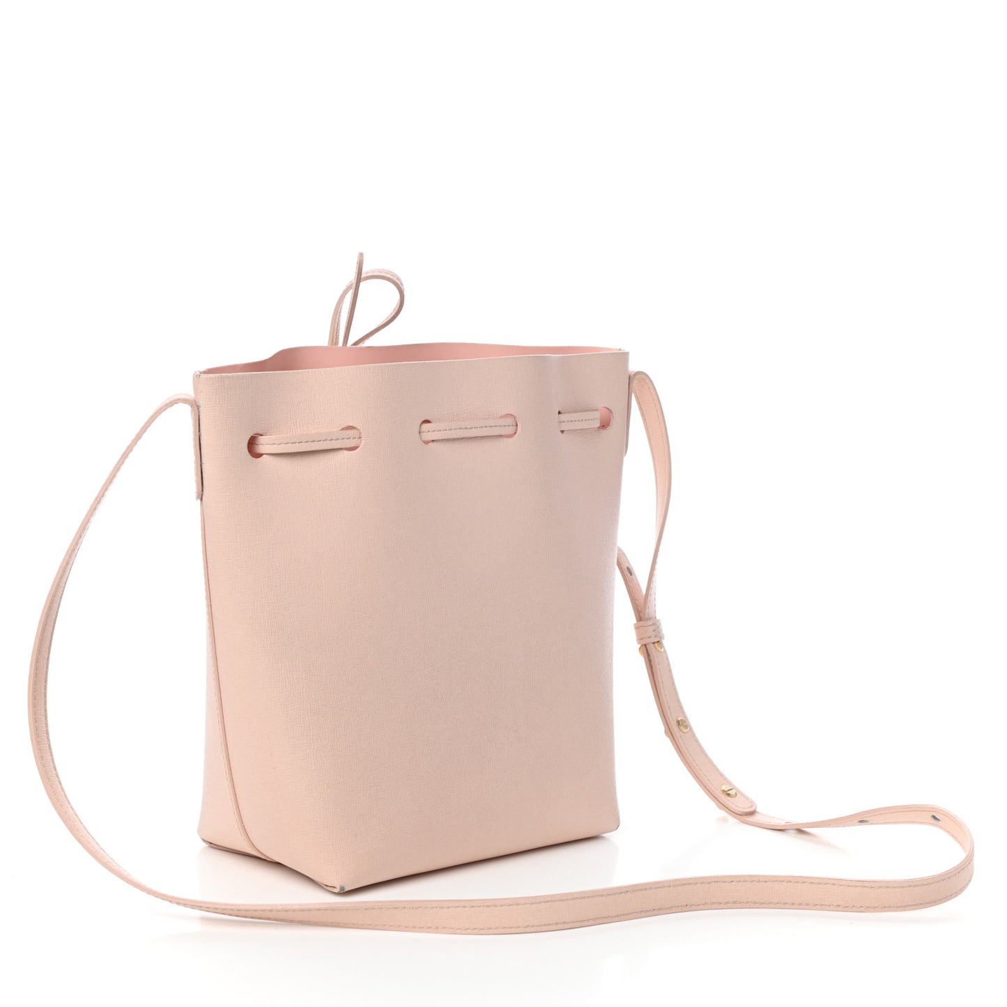 Saffiano Mini Bucket Bag Rosa