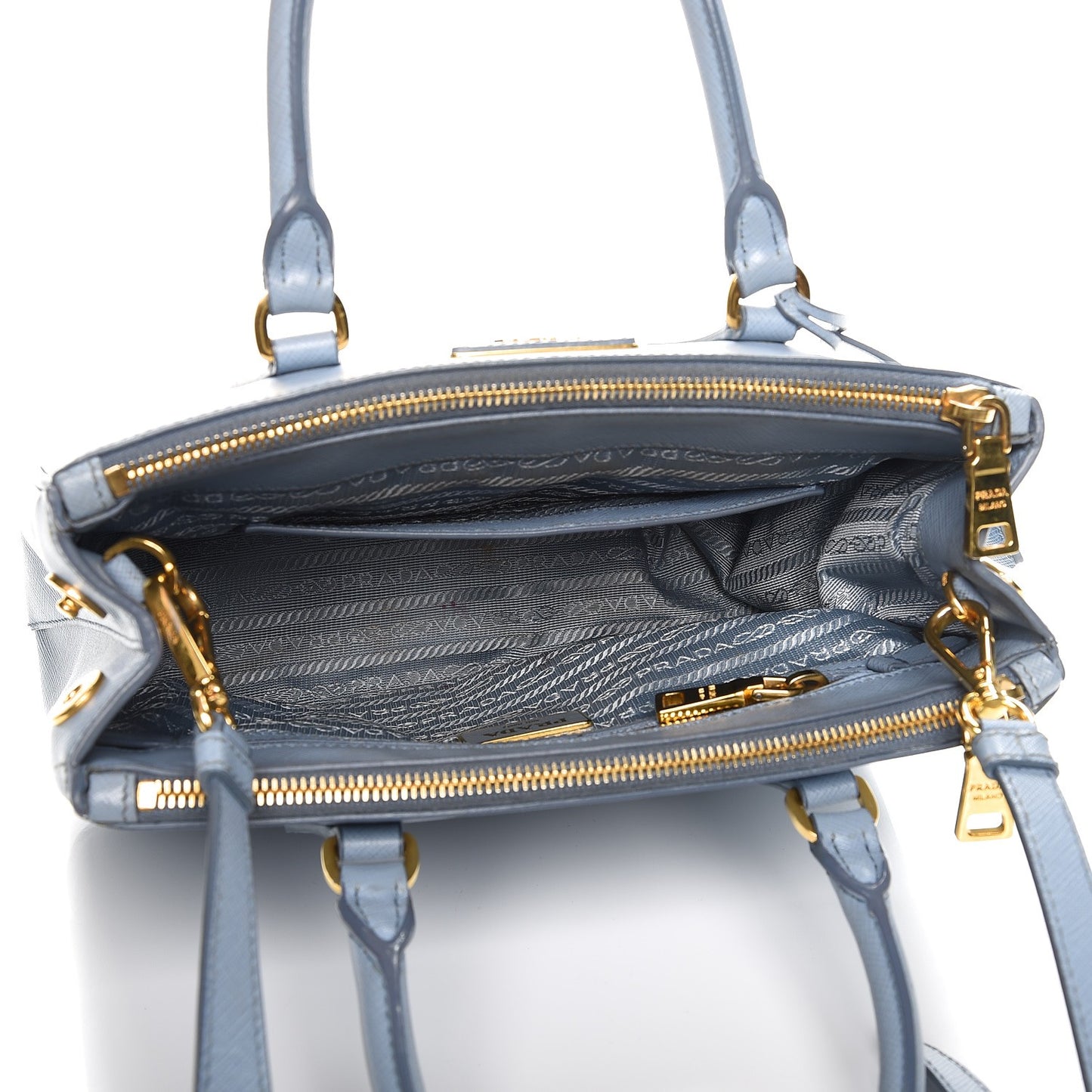Saffiano Small Galleria Double Zip Tote Astrale