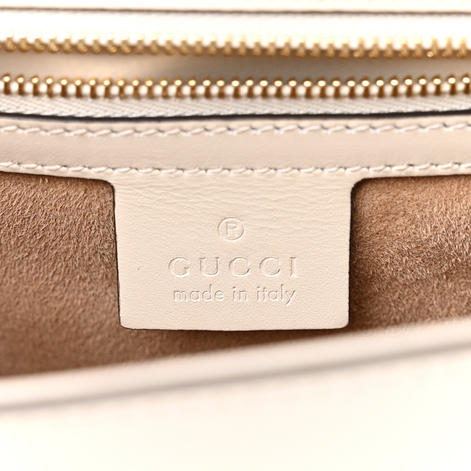 Gucci Calfskin Small Sylvie Shoulder Bag Off White 6 of 9