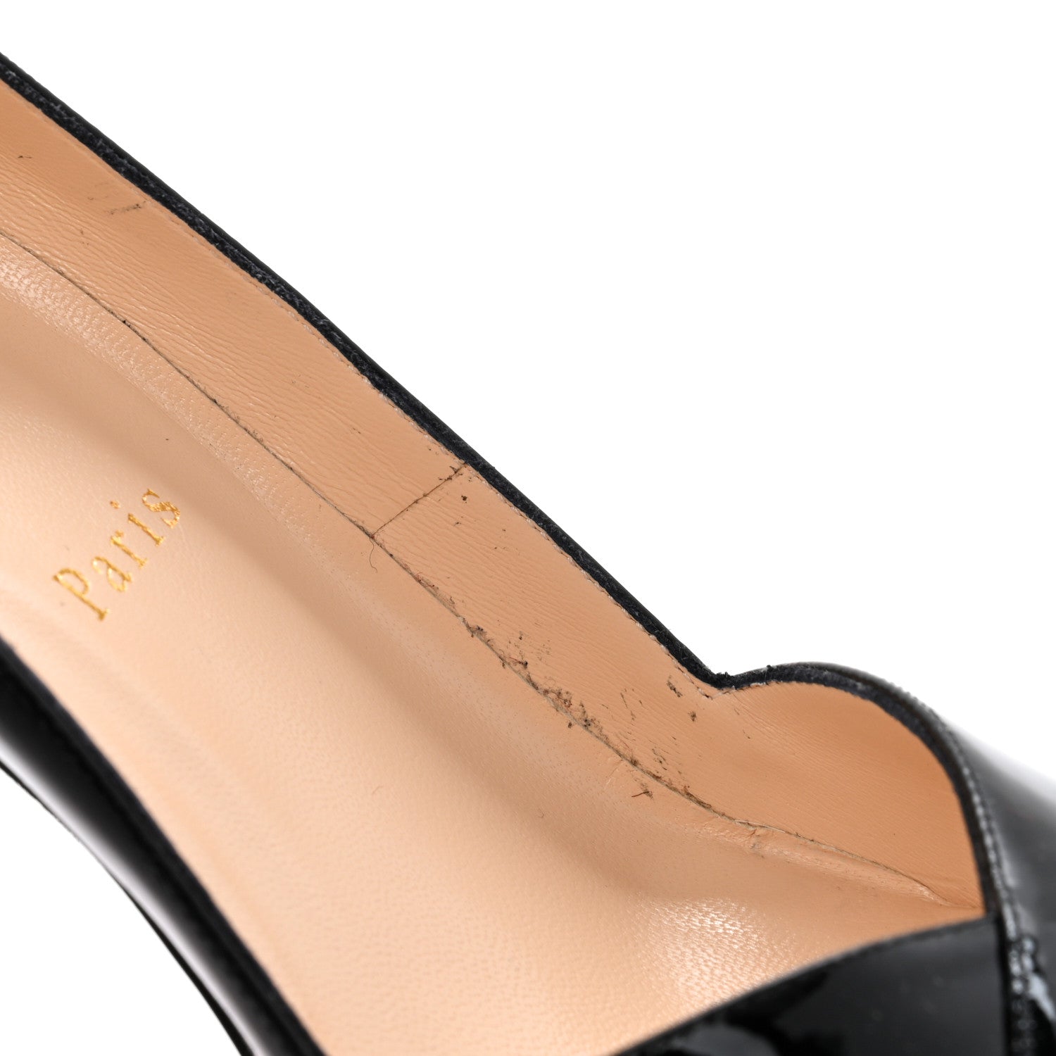 Christian Louboutin Patent Shelley 90 Pumps 36.5 Black Red 8 of 10