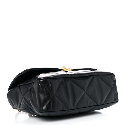 Chanel Lambskin Quilted Large Chanel 19 Flap Black 4 of 11
